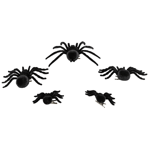 Northlight Spiders Halloween Clip-on Decor - Set of 5