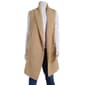 Womens Tint & Shadow Sleeveless Lapel Ribbed Cable Knit Cardigan - image 1