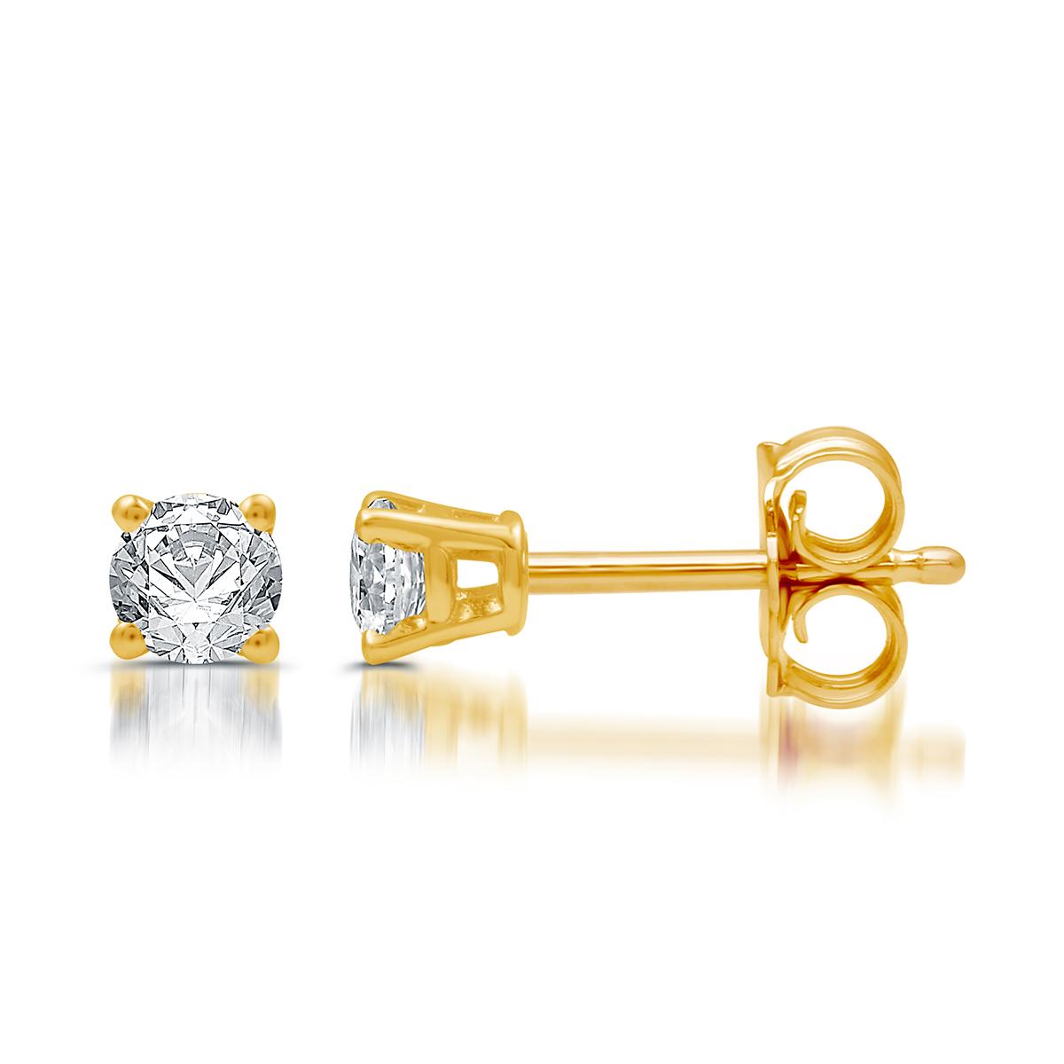 Nova Star® 1/4ctw. Lab Grown Diamond Prong Set Stud Earrings
