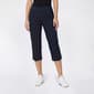 Womens Napa Valley Solid 3-Bar Hem Detail Capris - image 4