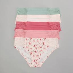 Womens Laura Ashley 5pk Micro Laser Bikini LS8390-5PKM