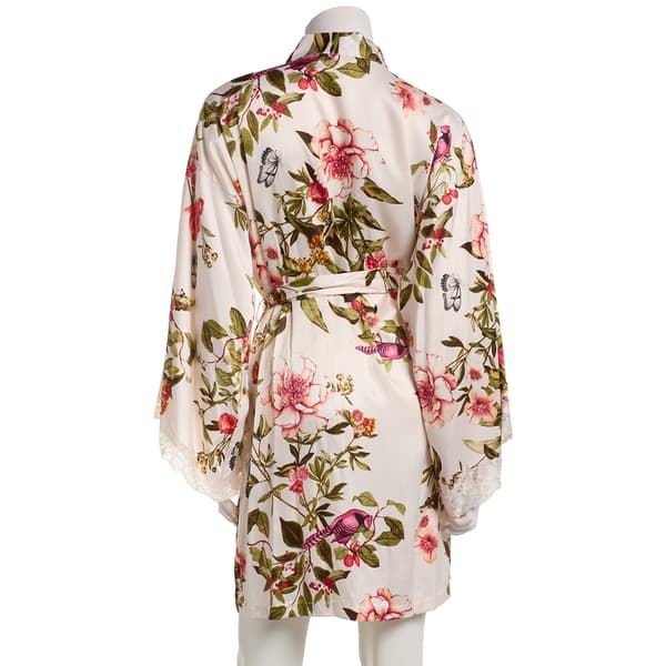 Womens Linea Donatella Garden Flight Matte Satin Robe