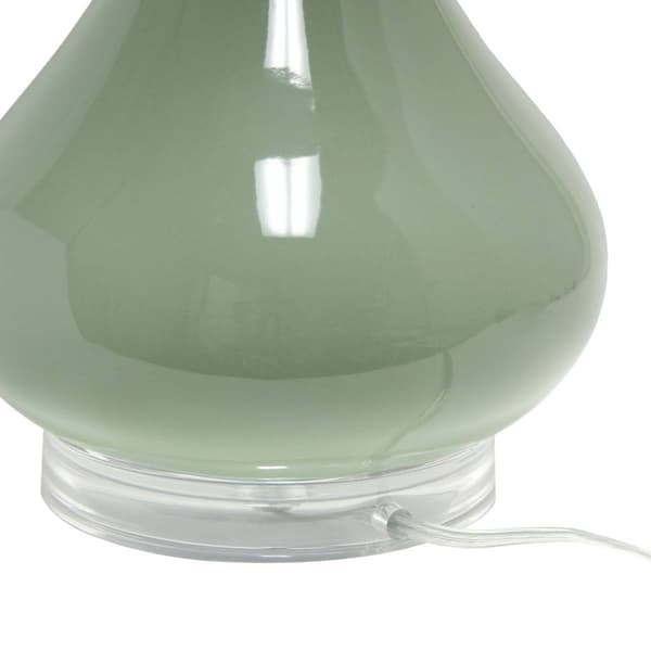 Simple Designs 26.2in. Ceramic Tear Drop Table Lamp
