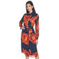 Womens Calvin Klein Long Sleeve Print Shirtdress - image 1