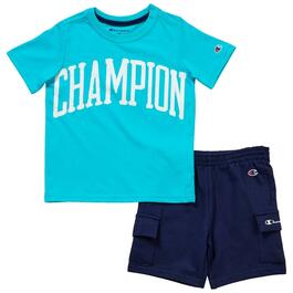Toddler Boy Champion&#40;R&#41; Short Sleeve Tee & Cargo Shorts Set