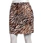 Womens Soho Apparel Drawstring Waist Texture Zebra Skort - image 1