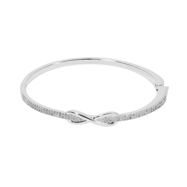 Danecraft Infinity Design Cubic Zirconia Bangle Bracelet - image 