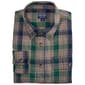 Mens Smith''s Plaid Flannel Shirt - Grey/Hunter - image 1