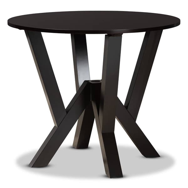 Baxton Studio Kaila Dark Brown Finished Wood 5pc. Dining Set