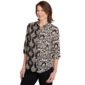 Womens Alfred Dunner Natural Instinct Twin Scroll Button Down - image 3