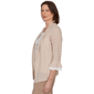 Petite Alfred Dunner Grand Bazaar Stripe Two in One Blouse - image 4