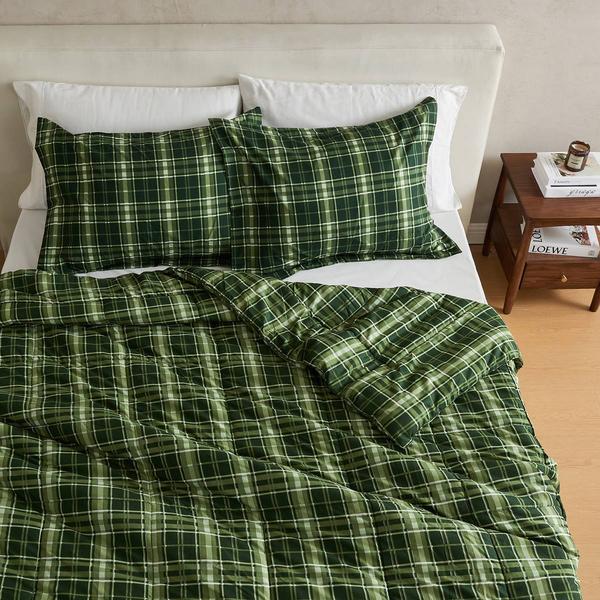 Freshfolds Winter Reversible Forest Plaid 3pc. Comforter Set