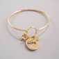 Inspirational Gold Hook & Eye Charm Bracelet w/ Hope Dove Charm - image 1