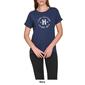 Womens Tommy Hilfiger Sport Classic Set in Roll Cuff Foil Tee - image 5
