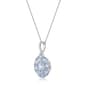 Gemminded 6mm & 4mm Round & 6x4 Pear Shape Aquamarine Pendant - image 2