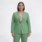 Plus Size Kasper Long Sleeve One Button Blazer with Sleeve Slit - image 2