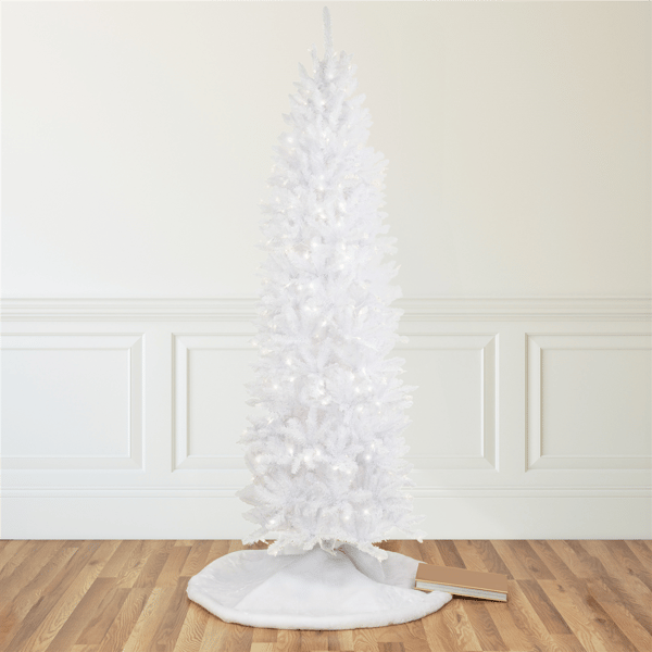 Northlight 9ft. Pre-Lit Rapids White Pine Pencil Christmas Tree - image 