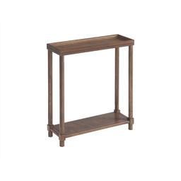 New Ridge Home Goods Harrison Side End Tables w/ Shelf - Chestnut