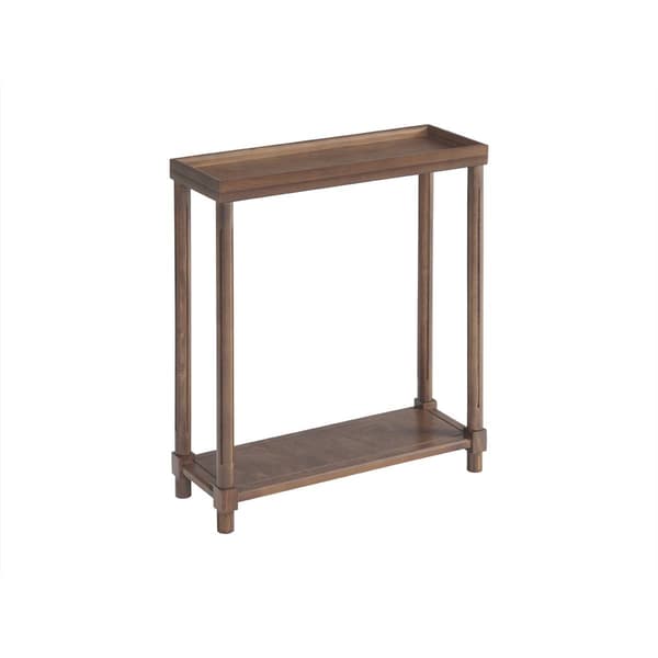 New Ridge Home Goods Harrison Side End Tables w/ Shelf - Chestnut