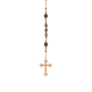 Symbols of Faith Black Diamond Bead Virgin Mary Crucifix Rosary - image 2