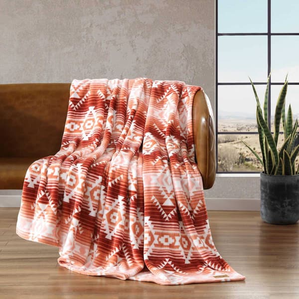 Wrangler Jericho Ultra Soft Plush Peach Blanket
