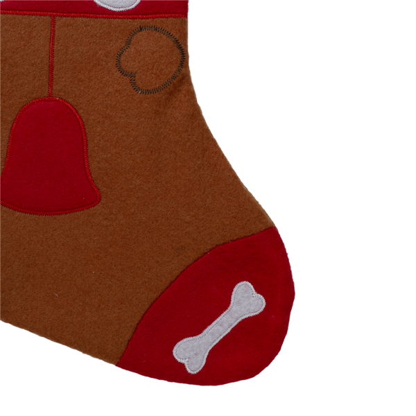 Northlight 17in. "DOG" Embroidered Christmas Stocking with Cuff