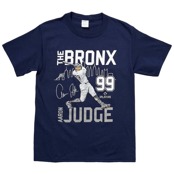 Mens Yankees Bronx Judge Short Sleeve Tee - Navy