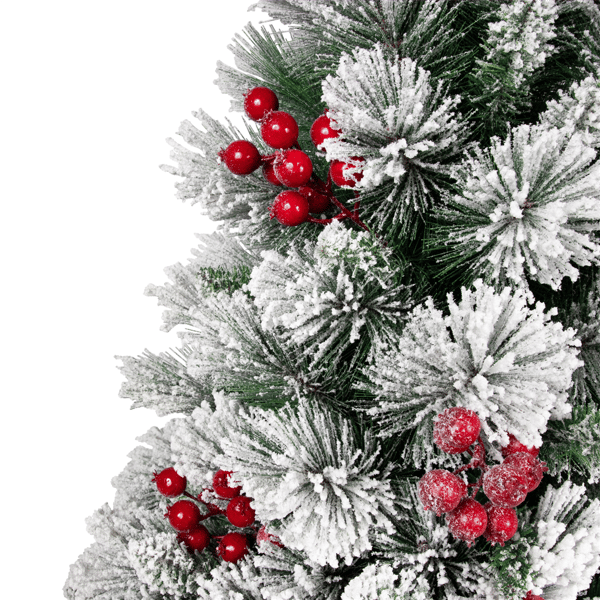 Northlight 4.5ft. Full Flocked Fairfield Fir Christmas Tree