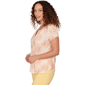 Petite Hearts of Palm Fun In The Sun Abstract Blouse - image 3