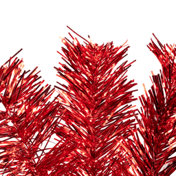 Northlight 3ft. Pre-Lit Red Artificial Tinsel Christmas Tree