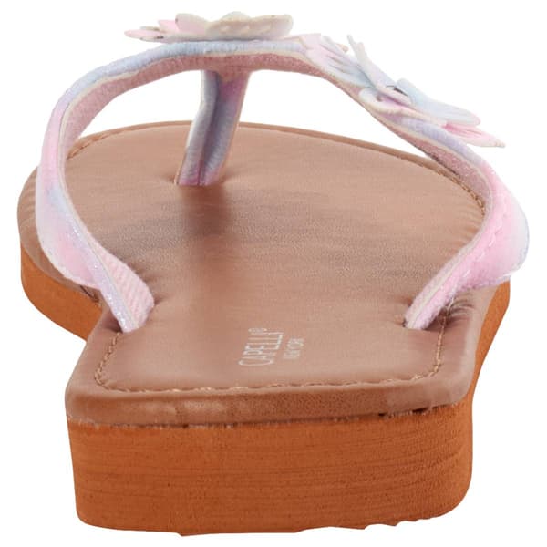 Big Girls Capelli&#174; New York Ombre 3D Flower Flip Flops