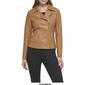 Womens Guess Faux Leather Motorcycle Jacket - image 6