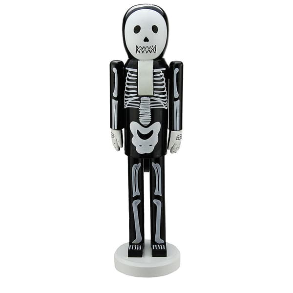 Northlight Seasonal 14in. Wooden Skeleton Halloween Nutcracker