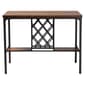 Baxton Studio Vintner Industrial Pub Table w/ Built-In Wine Cage - image 2