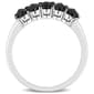 Radiant Rainbow™ Black Diamond Semi-Eternity Ring - image 3