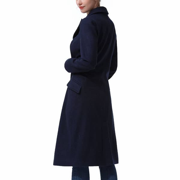 Womens BGSD Long Wool Peacoat