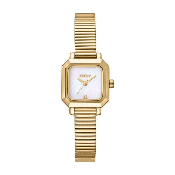 Womens DKNY Gold-Tone White Dial Tubogas Watch - DK1L123M0035 - image 