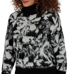Womens Hearts of Palm Wrapped in Rubies Pearl Embellished Sweater