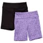 Girls (7-12) 90 Degree® by Reflex 2pk. Hi-Rise Bike Shorts - image 2