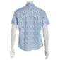Mens Campia Short Sleeve Cotton Spandex Button Down Shirt - Blue - image 3