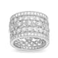Rhodium Plated 5pc. Stackable CZ Ring Set - image 1
