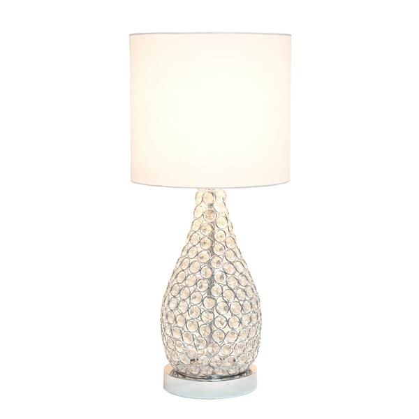 Elegant Designs Elipse Crystal Pinned Gourd Accent Table Lamp - image 