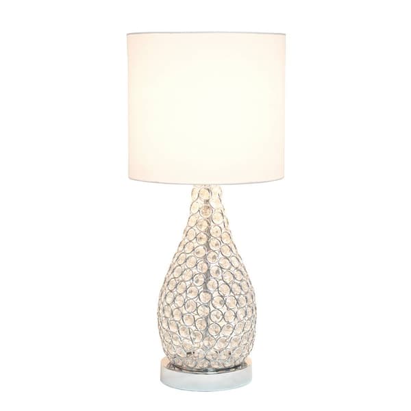 Elegant Designs Elipse Crystal Pinned Gourd Accent Table Lamp - image 