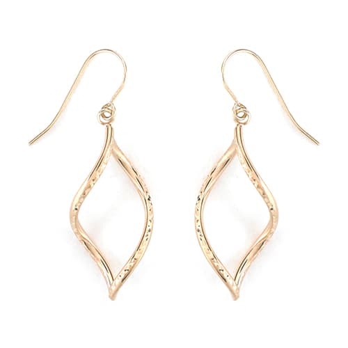 Candela 14kt. Flame On Wire Dangle Earrings - image 