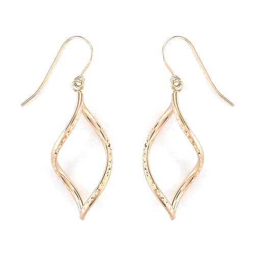 Candela 14kt. Flame On Wire Dangle Earrings - image 