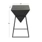 9th & Pike® Black Metal Modern Accent Table - image 4