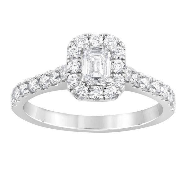 Nova Star&#40;R&#41; 14k White Gold 1ctw Lab Grown Diamond Emerald Cut Ring - image 