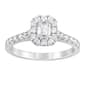 Nova Star(R) 14k White Gold 1ctw Lab Grown Diamond Emerald Cut Ring - image 1
