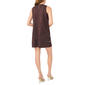 Womens MSK Sleeveless Side Button Trim Suede Shift Dress - image 4