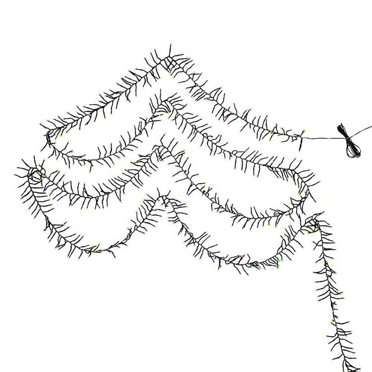 Kurt S. Adler 480-Light 16ft. Connectable LED Cluster Garland